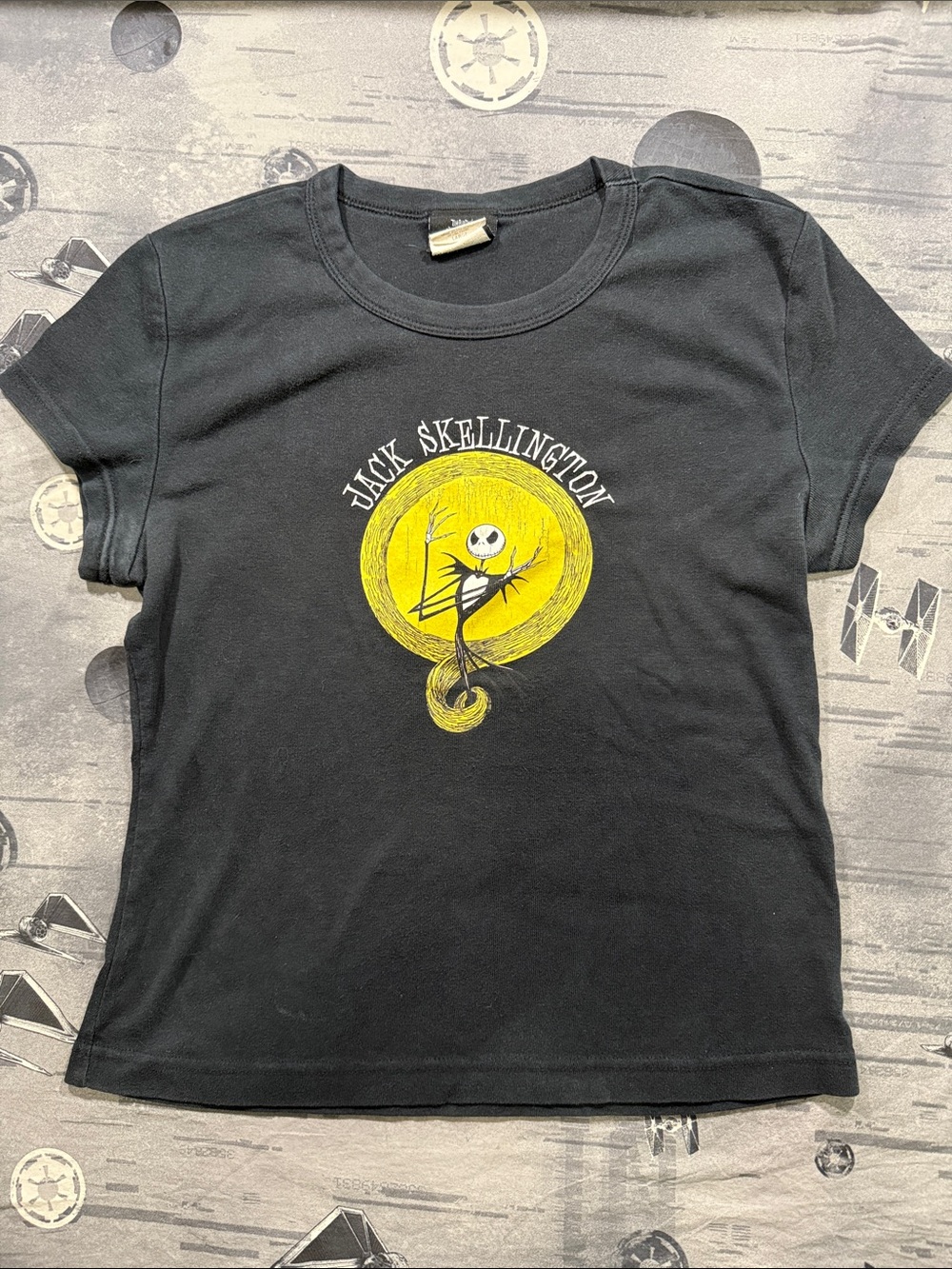 VINTAGE DISNEY 90s NIGHTMARE BEFORE CHRISTMAS JACK SKELLINGTON BABY TEE SZ L